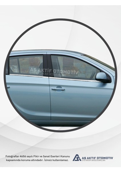 Hyundai I20 Hb 5d Cam Çıtası 4 Parça 2008-2012 Krom Paslanmaz Çelik modelleri