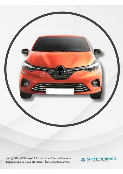 Renault Clio 5 Hb 5d Kapı Eşiği (4 Kapı) 4 Parça 2019 ve Üzeri Krom Paslanmaz Çelik modelleri