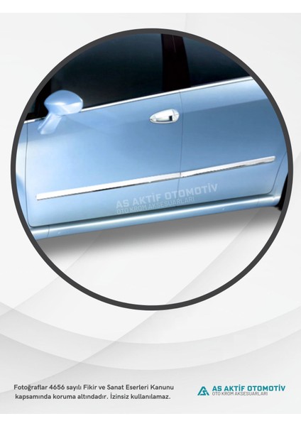 Fiat Linea Sd Yan Kapı Çıtası 4 Parça 2007 ve Üzeri Krom Paslanmaz Çelik modelleri