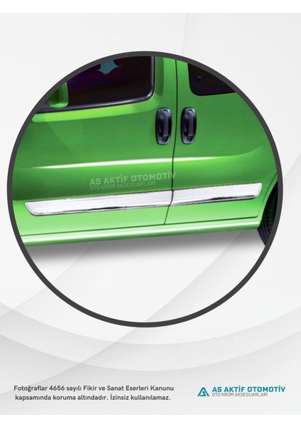 Fiat Fiorino Mini Van/mpv Yan Kapı Çıtası 4 Parça 2007 ve Üzeri Krom Paslanmaz Çelik modelleri