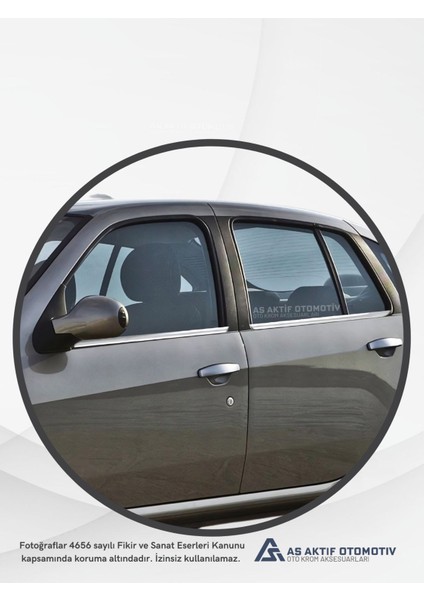 Renault Symbol 2 Sd Cam Çıtası 4 Parça 2009-2013 Krom Paslanmaz Çelik modelleri