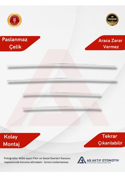 Nissan Juke Suv Cam Çıtası 4 Parça 2010 ve Üzeri Krom Paslanmaz Çelik fiyatları