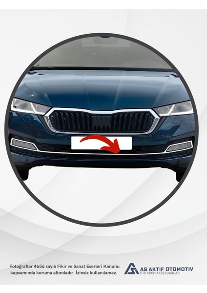 Skoda Octavia 3 (A8) Sd Sis Çerçevesi 3 Parça 2020 ve Üzeri Krom Paslanmaz Çelik modelleri