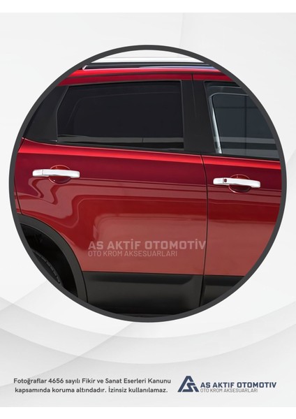 Nissan Qashqai Suv Kapı Kolu 4 Parça 2007-2014 Krom Paslanmaz Çelik modelleri