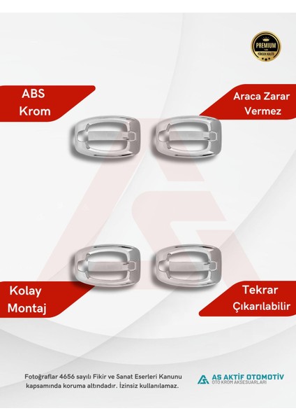 Fiat Ducato Van Kapı Kolu 8 Parça 2006 ve Üzeri Abs Krom fiyatları