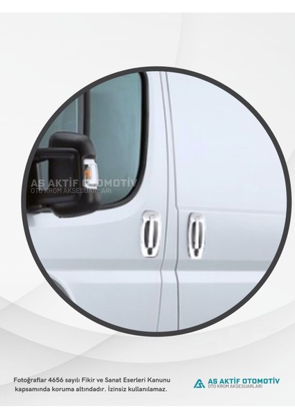 Fiat Ducato Van Kapı Kolu 8 Parça 2006 ve Üzeri Abs Krom modelleri