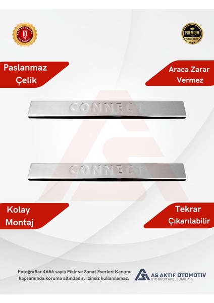 Ford Connect Panel Van/lav Kapı Eşiği 2 Parça 2002-2014 Krom Paslanmaz Çelik fiyatları