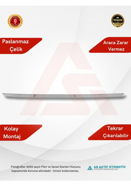 Renault Clio 4 Hb 5d Bagaj Alt Çıtası 2012 ve Üzeri Krom Paslanmaz Çelik fiyatları