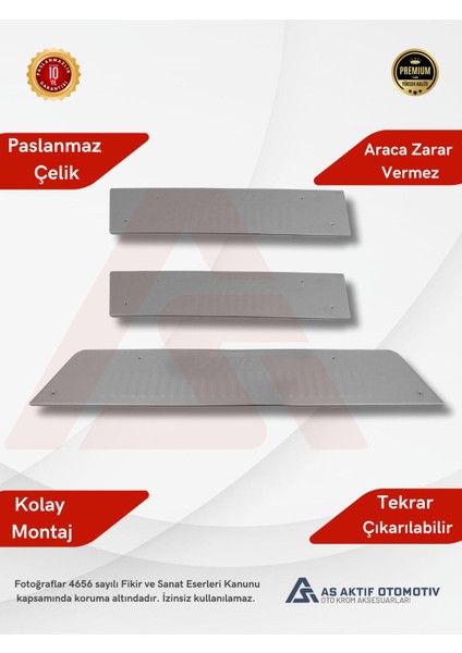 Mercedes Vito W447 Van Kapı Eşiği 3 Parça 2014 ve Üzeri Krom Paslanmaz Çelik fiyatları