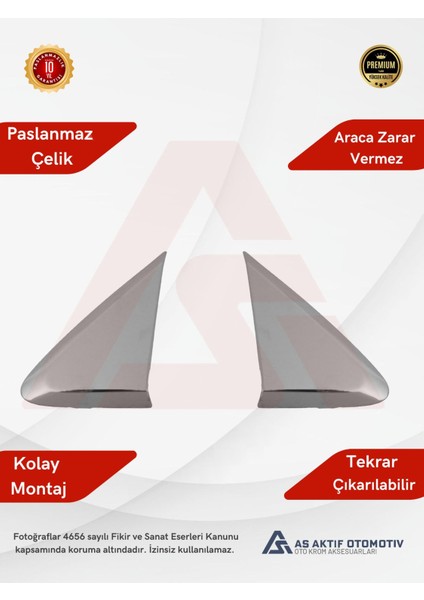 Mercedes Sprinter Van Kelebek Cam Yeri 2 Parça 2019 ve Üzeri Krom Paslanmaz Çelik fiyatları