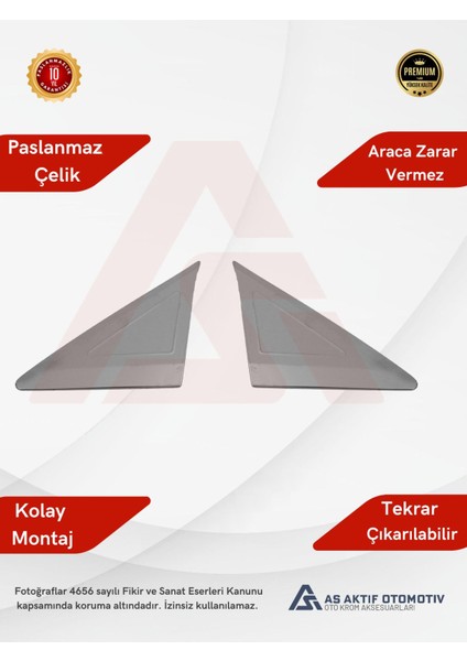 Mercedes Sprinter Van Kelebek Cam Yeri 2 Parça 2006 ve Üzeri Krom Paslanmaz Çelik fiyatları