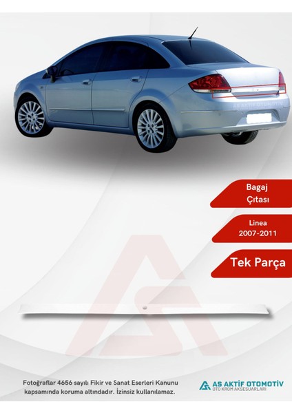 Fiat Linea Sd Bagaj Çıtası 2007-2011 Krom Paslanmaz Çelik