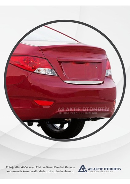Hyundai Accent Blue Sd Bagaj Alt Çıtası 2011 ve Üzeri Krom Paslanmaz Çelik modelleri
