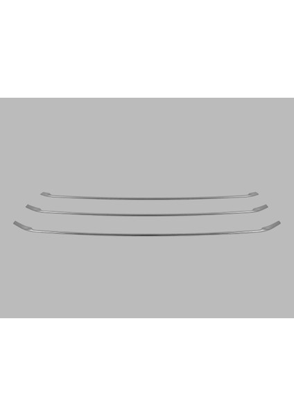 Renault Express Mini Van/lav Ön Tampon Çıtası 3 Parça 2021 ve Üzeri Krom Paslanmaz Çelik