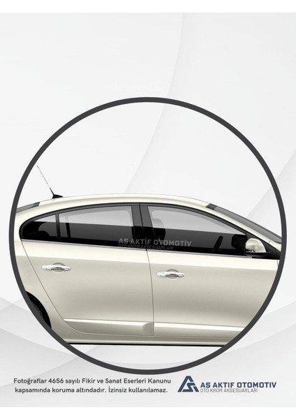 Renault Fluence Sd Kapı Kolu (1 Sensör-4 Kapı) 4 Parça 2010-2016 Krom Paslanmaz Çelik modelleri