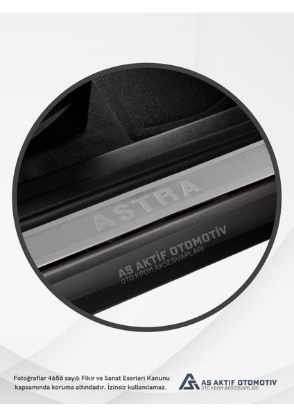 Opel Astra H Sd Kapı Eşiği 4 Parça 2009-2013 Krom Paslanmaz Çelik modelleri