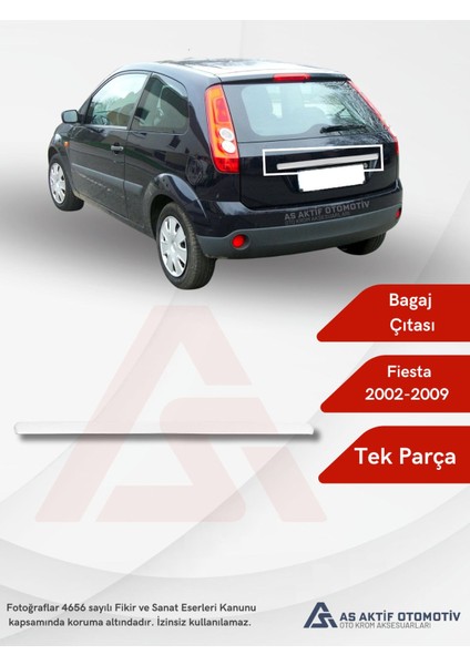 Ford Fiesta 5 Hb 5d/3d Bagaj Çıtası 2002-2009 Krom Paslanmaz Çelik