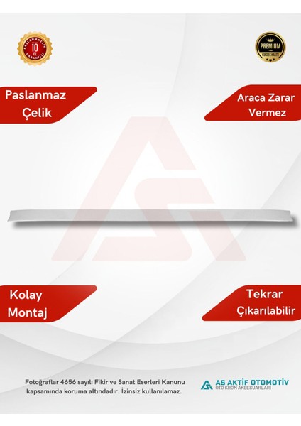 Fiat Linea Sd Bagaj Çıtası (Deliksiz) 2012 ve Üzeri Krom Paslanmaz Çelik fiyatları