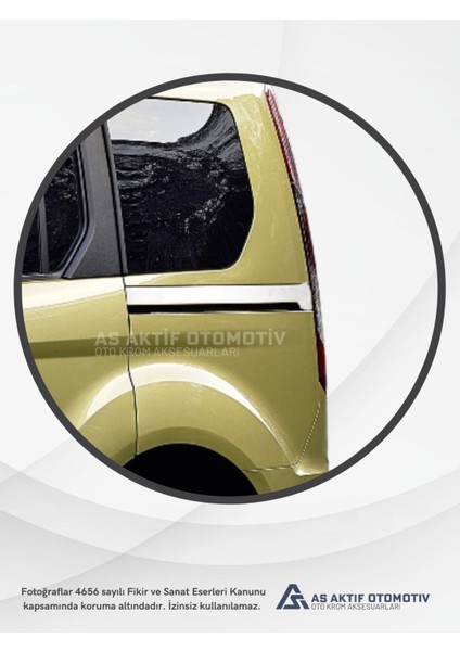 Ford Connect Panel Van/lav Sürgü Çıtası 2 Parça 2014 ve Üzeri Krom Paslanmaz Çelik modelleri