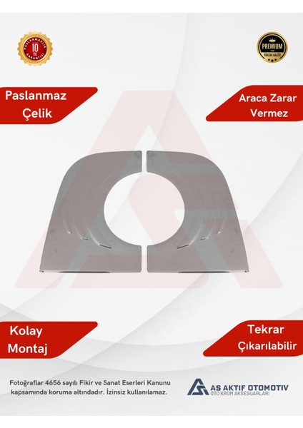 Mercedes Sprinter Van Arka Amblem Çerçevesi 2 Parça 2006 ve Üzeri Krom Paslanmaz Çelik