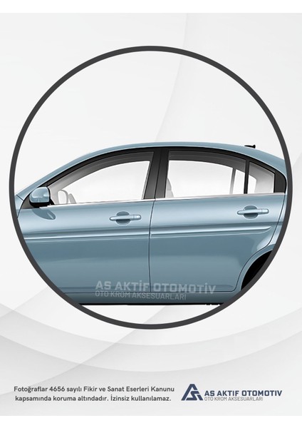 Hyundai Era Sd Cam Çıtası 4 Parça 2005-2011 Krom Paslanmaz Çelik modelleri