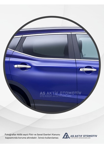 Nissan Qashqai Suv Kapı Kolu (Sensörlü) 4 Parça 2014 ve Üzeri Krom Paslanmaz Çelik modelleri