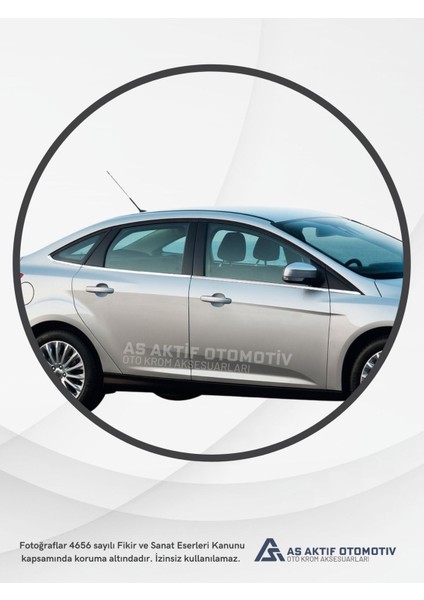 Ford Focus 3 Sd Cam Çıtası 8 Parça 2011-2017 Krom Paslanmaz Çelik modelleri