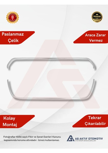 Ford Transit Van Ön Panjur Çerçevesi 2 Parça 2014-2019 Krom Paslanmaz Çelik fiyatları