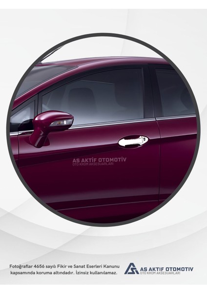 Ford Fiesta 6 Hb 5d Kapı Kolu 4 Parça 2009 ve Üzeri Krom Paslanmaz Çelik modelleri