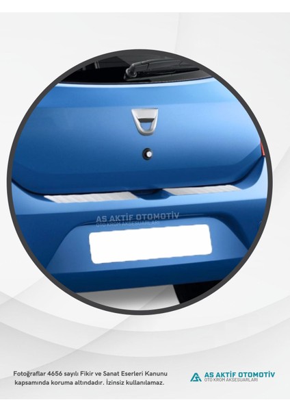Dacia Sandero - 2 Hb 5d Arka Tampon Üstü 2 Parça 2012 ve Üzeri Krom Paslanmaz Çelik modelleri