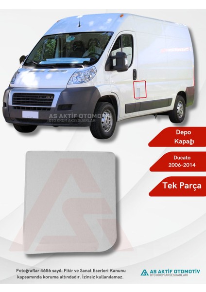 Fiat Ducato Van Depo Kapağı 2006-2014 Krom Paslanmaz Çelik