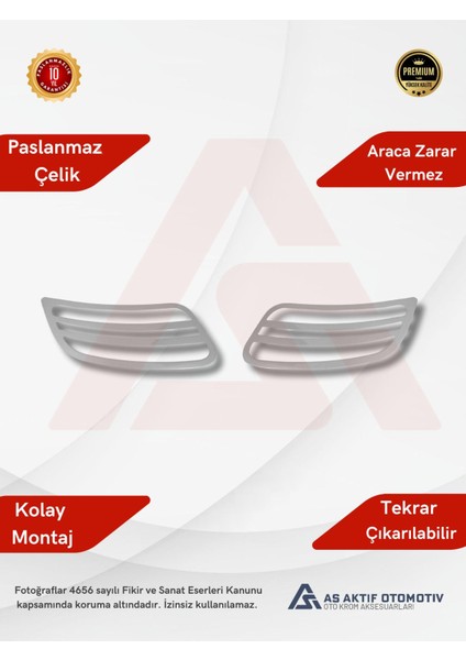 Mercedes Sprinter Van Havalandırma Çerçevesi 2 Parça 2019 ve Üzeri Krom Paslanmaz Çelik fiyatları