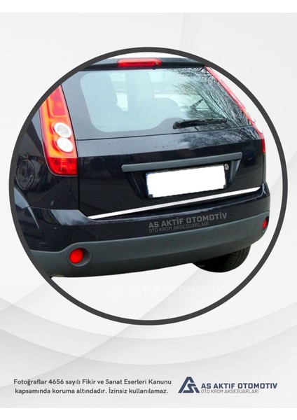 Ford Fiesta 5 Hb 5d/3d Bagaj Alt Çıtası 2002-2009 Krom Paslanmaz Çelik modelleri
