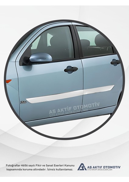 Ford Focus 1 Hb 5d/sd Yan Kapı Çıtası 4 Parça 1998-2005 Krom Paslanmaz Çelik modelleri