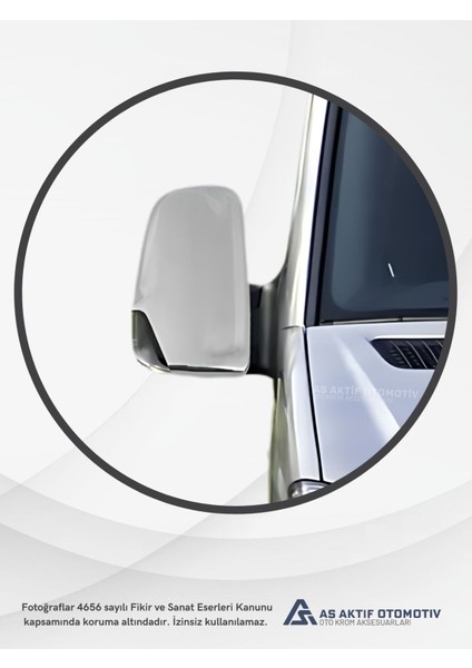 Mercedes Sprinter Van Ayna Kapağı 2 Parça 2006 ve Üzeri Krom Paslanmaz Çelik modelleri