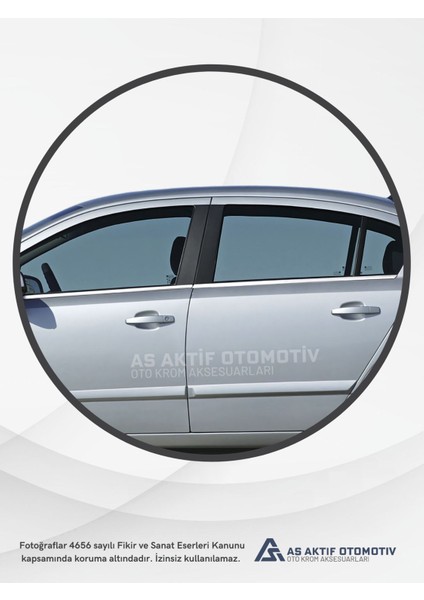 Opel Astra H Sd Cam Çıtası 4 Parça 2009-2013 Krom Paslanmaz Çelik modelleri