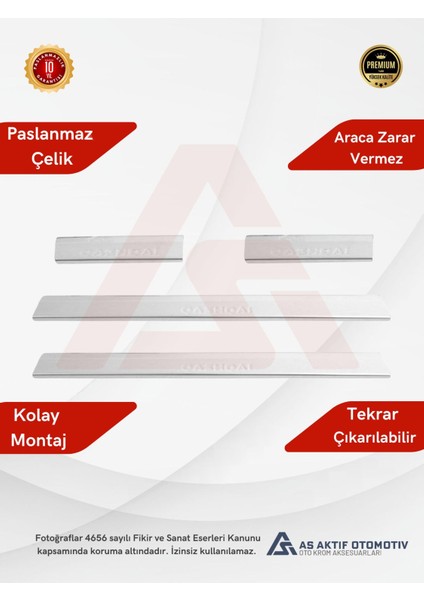 Opel Astra G Hb 5d/sd/sw Kapı Eşiği 4 Parça 1998-2009 Krom Paslanmaz Çelik fiyatları