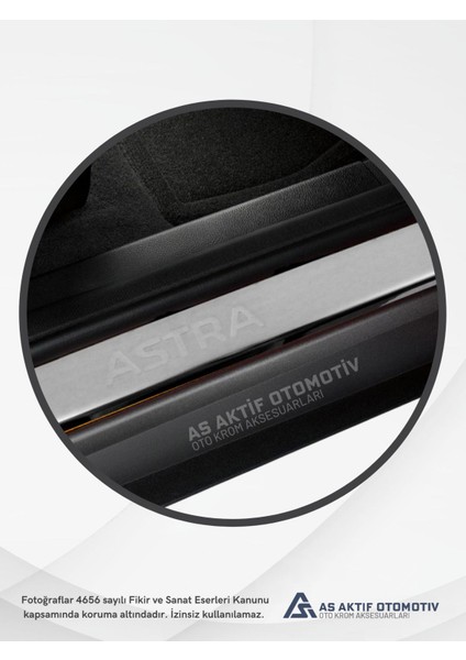 Opel Astra G Hb 5d/sd/sw Kapı Eşiği 4 Parça 1998-2009 Krom Paslanmaz Çelik modelleri