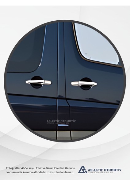 Mercedes Sprinter Van Kapı Kolu 4 Parça 2006 ve Üzeri Krom Paslanmaz Çelik modelleri