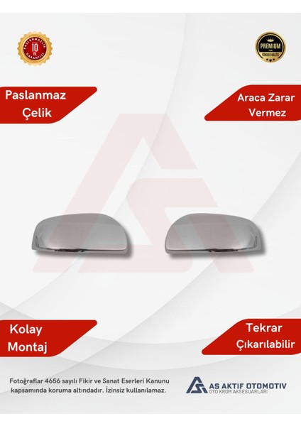 Mercedes Vito W639 Van Ayna Kapağı 2 Parça 2010-2014 Krom Paslanmaz Çelik fiyatları