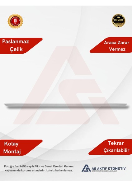 Ford Focus 2hb 5d/3d Bagaj Alt Çıtası 2005-2011 Krom Paslanmaz Çelik fiyatları