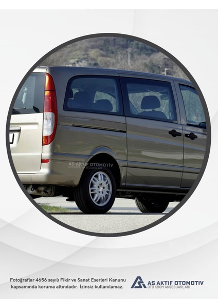 Mercedes Vito W639 Van Kapı Eşiği 3 Parça 2010-2014 Krom Paslanmaz Çelik modelleri