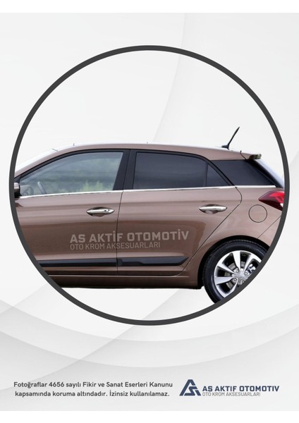 Hyundai I20 Hb 5d Cam Çıtası 6 Parça 2014 ve Üzeri Krom Paslanmaz Çelik modelleri