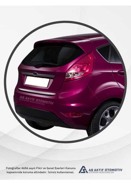 Ford Fiesta 6 Hb 5d Bagaj Alt Çıtası 2009 ve Üzeri Krom Paslanmaz Çelik modelleri