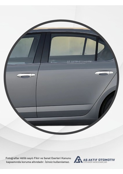 Skoda Octavia 3 (A7) Sd Kapı Kolu 4 Parça 2013 ve Üzeri Krom Paslanmaz Çelik modelleri