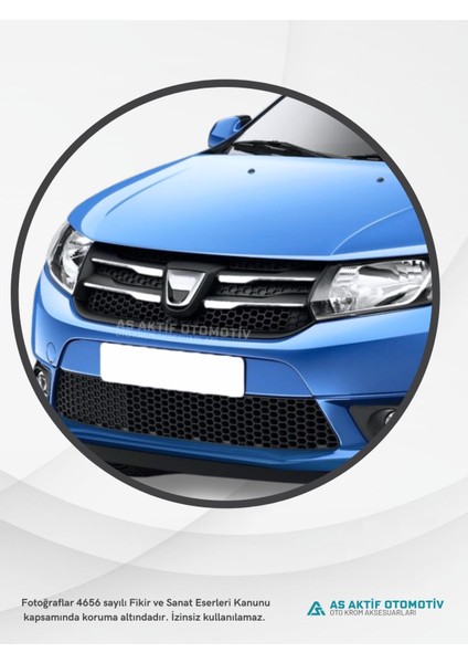 Dacia Sandero - 2 Hb 5d Ön Panjur 4 Parça 2012-2016 Krom Paslanmaz Çelik modelleri