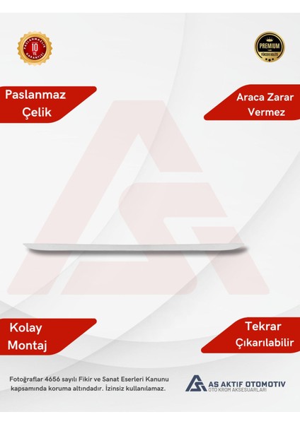 Renault Symbol 3 Sd Bagaj Alt Çıtası 2013 ve Üzeri Krom Paslanmaz Çelik fiyatları