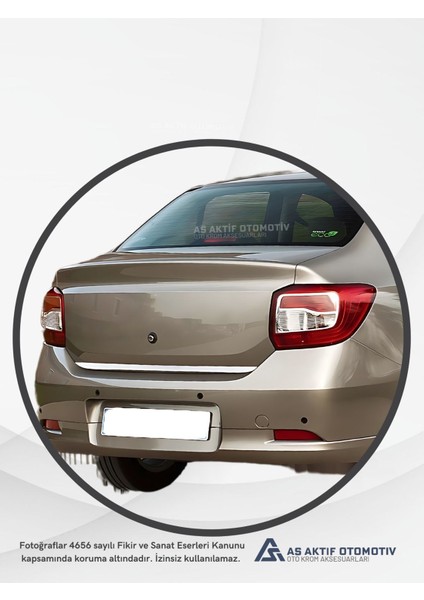 Renault Symbol 3 Sd Bagaj Alt Çıtası 2013 ve Üzeri Krom Paslanmaz Çelik modelleri