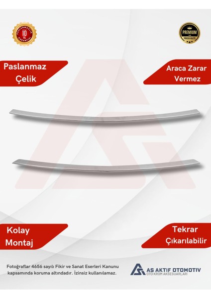 Mercedes Vito W447 Van Ön Tampon Çıtası (Düz) 2 Parça 2014 ve Üzeri Krom Paslanmaz Çelik fiyatları