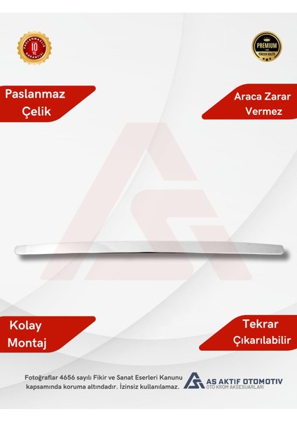 Ford Connect Panel Van/lav Kaput Çıtası 2009-2014 Krom Paslanmaz Çelik